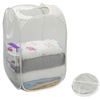 image:imageSimple Houseware Mesh PopUp Laundry Hamper with Side Pocket 2 Pack BlackGray