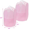 image:imageSimple Houseware Mesh PopUp Laundry Hamper with Side Pocket 2 Pack BlackPink