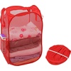 image:imageSimple Houseware Mesh PopUp Laundry Hamper with Side Pocket 2 Pack BlackRed