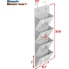 image:imageSimple Houseware Over the Door Hanging Wall File Organizer Clear WindowStandard Clear Window Pockets