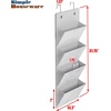 image:imageSimple Houseware Over the Door Hanging Wall File Organizer Clear WindowStandard Regular Pockets