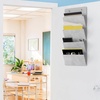 image:imageSimple Houseware Over the Door Hanging Wall File Organizer Clear WindowStandard Regular Pockets