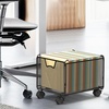 image:imageSimple Houseware Stackable Mesh Hanging Rolling File Cart Black