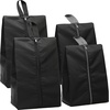 image:imageSimple Houseware Travel Shoe Bags Set of 4 Waterproof with Zipper Black