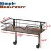 image:imageSimple Houseware Wall Mount Ironing Board Holder wHanger Shelf Black