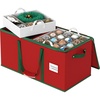 image:imageSimple Houseware 128 Christmas Ornament Storage Box with Adjustable Divider128 Ornaments