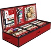 image:imageSimple Houseware 415 Wrapping Paper Organizer Fits 40 Rolls GrayRed