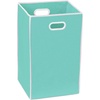 image:imageSimple Houseware Foldable Closet Laundry Hamper Basket BlackTurquoise