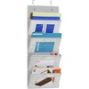 image:imageSimple Houseware Over the Door Hanging Wall File Organizer Clear WindowStandard Clear Window Pockets
