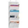 image:imageSimple Houseware Over the Door Hanging Wall File Organizer GreyStandard Regular Pockets