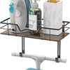 image:imageSimple Houseware Wall Mount Ironing Board Holder wHanger Shelf Black