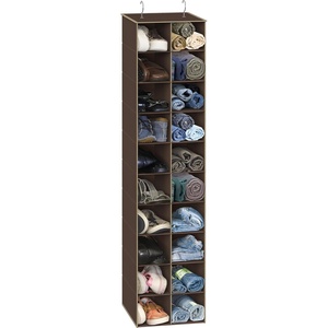 image:imageSimple Houseware 20 Section Shelves Hanging Shoes Organizer GrayBrown