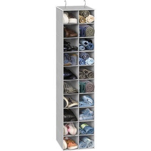 image:imageSimple Houseware 20 Section Shelves Hanging Shoes Organizer GrayGrey