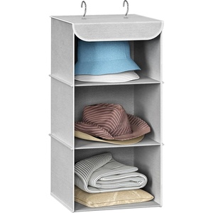 image:imageSimple Houseware 3 Shelf Hanging Closet Organizer GrayGrey