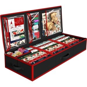 image:imageSimple Houseware 415 Wrapping Paper Organizer Fits 40 Rolls GrayBlack
