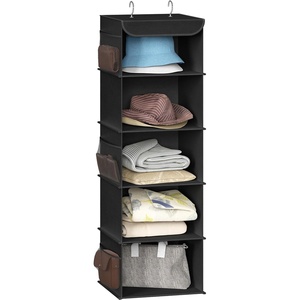 image:imageSimple Houseware 5 Shelf Hanging Closet Organizer BlackBlack