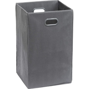 image:imageSimple Houseware Foldable Closet Laundry Hamper Basket BlackDark Grey