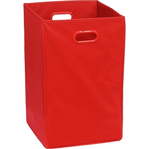 image:imageSimple Houseware Foldable Closet Laundry Hamper Basket BlackRed