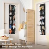 image:imageSimple Houseware 12 Pockets Large Over Door Shoe Organizer 2 Pack GrayBlack