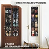 image:imageSimple Houseware 12 Pockets Large Over Door Shoe Organizer 2 Pack GrayBlack