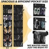 image:imageSimple Houseware 12 Pockets Large Over Door Shoe Organizer 2 Pack GrayBlack