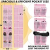 image:imageSimple Houseware 12 Pockets Large Over Door Shoe Organizer 2 Pack GrayPink
