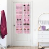 image:imageSimple Houseware 12 Pockets Large Over Door Shoe Organizer 2 Pack GrayPink