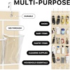 image:imageSimple Houseware 24 Pockets Large Clear Over the Door Shoe Organizer GrayBeige
