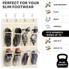 image:imageSimple Houseware 24 Pockets Large Clear Over the Door Shoe Organizer GrayBeige