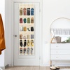 image:imageSimple Houseware 24 Pockets Large Clear Over the Door Shoe Organizer GrayBeige