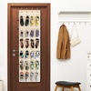 image:imageSimple Houseware 24 Pockets Large Clear Over the Door Shoe Organizer GrayBeige