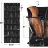 image:imageSimple Houseware 24 Pockets Large Clear Over the Door Shoe Organizer GrayBlack