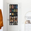 image:imageSimple Houseware 24 Pockets Large Clear Over the Door Shoe Organizer GrayBlack