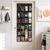 image:imageSimple Houseware 24 Pockets Large Clear Over the Door Shoe Organizer GrayBlack