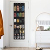 image:imageSimple Houseware 24 Pockets Large Clear Over the Door Shoe Organizer GrayBlack