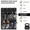 image:imageSimple Houseware 24 Pockets Large Clear Over the Door Shoe Organizer GrayBlack