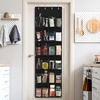image:imageSimple Houseware 24 Pockets Large Clear Over the Door Shoe Organizer GrayBlack