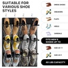 image:imageSimple Houseware 24 Pockets Large Clear Over the Door Shoe Organizer GrayBlack