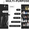 image:imageSimple Houseware 24 Pockets Large Clear Over the Door Shoe Organizer GrayBlack