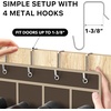 image:imageSimple Houseware 24 Pockets Large Clear Over the Door Shoe Organizer GrayBrown