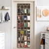 image:imageSimple Houseware 24 Pockets Large Clear Over the Door Shoe Organizer GrayBrown