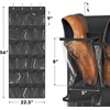 image:imageSimple Houseware 24 Pockets Large Clear Over the Door Shoe Organizer GrayDark Gray