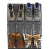 image:imageSimple Houseware 24 Pockets Large Clear Over the Door Shoe Organizer GrayDark Gray