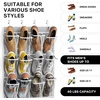image:imageSimple Houseware 24 Pockets Large Clear Over the Door Shoe Organizer GrayGray