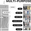 image:imageSimple Houseware 24 Pockets Large Clear Over the Door Shoe Organizer GrayGray