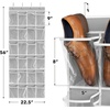 image:imageSimple Houseware 24 Pockets Large Clear Over the Door Shoe Organizer GrayGray