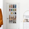 image:imageSimple Houseware 24 Pockets Large Clear Over the Door Shoe Organizer GrayGray
