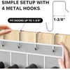 image:imageSimple Houseware 24 Pockets Large Clear Over the Door Shoe Organizer GrayGray