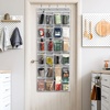 image:imageSimple Houseware 24 Pockets Large Clear Over the Door Shoe Organizer GrayGray