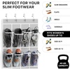 image:imageSimple Houseware 24 Pockets Large Clear Over the Door Shoe Organizer GrayGray